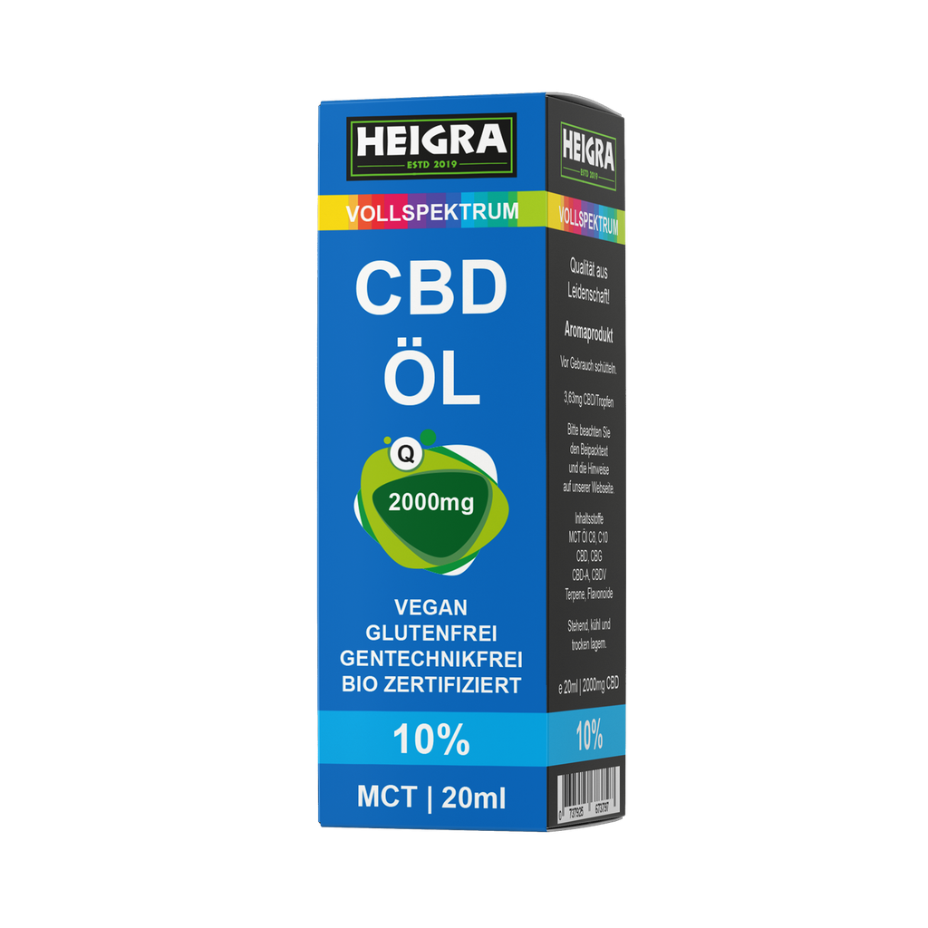 MCT CBD Vollspektrum 10% 20ml HEIGRA
