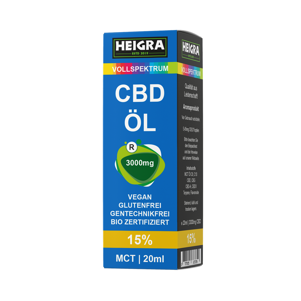 MCT CBD Vollspektrum 15% 20ml HEIGRA