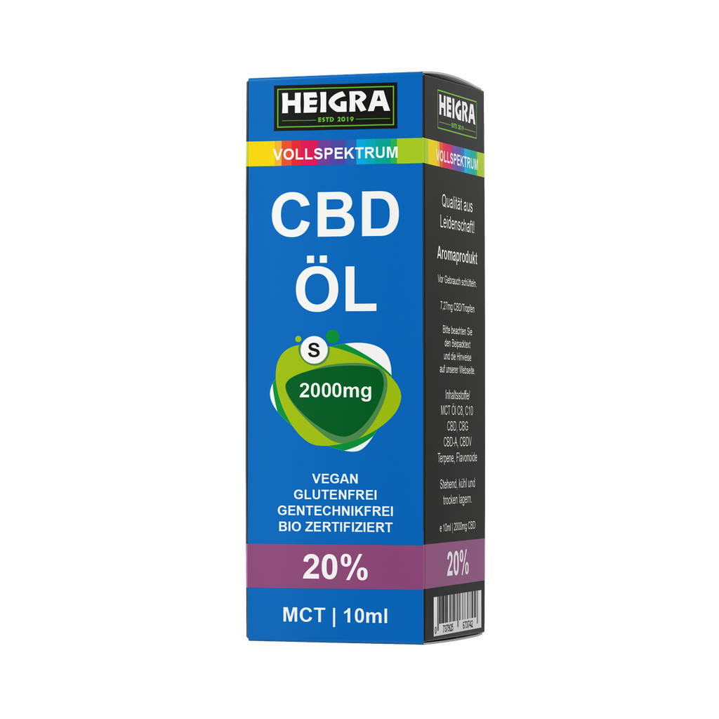 MCT CBD Vollspektrum 20% 10ml HEIGRA