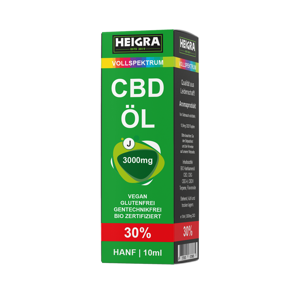 VOLLSPEKTRUM 30% 10ml CBD ÖL HEIGRA