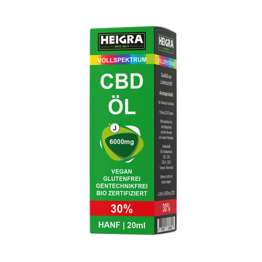 [P0004904] VOLLSPEKTRUM 30% 20ml CBD ÖL HEIGRA